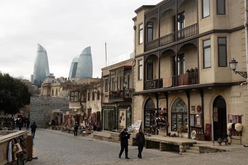Baku Old City & Flame Towers