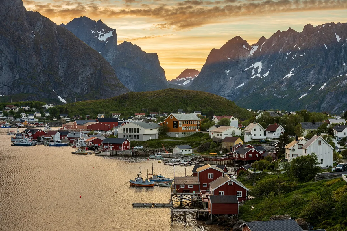 Lofoten Fishing Village Peaks travel 1